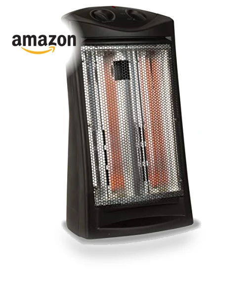 Infrared Radiant Quartz Tower Heater, 1500W Space Heater with Adjustable Thermostat — Portable Heating Solutions, BLACK+DECKER