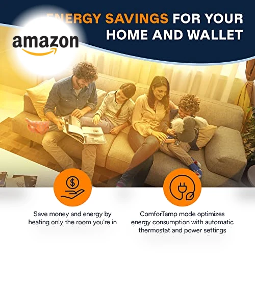 Oil filled Radiator Heater, 1500W Electric Space Heater — Portable Heating Solutions, De'Longhi