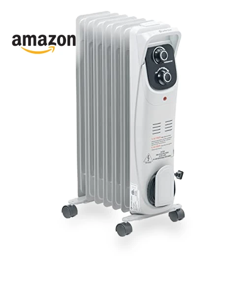 Oil-Filled Radiator Space Heater with Adjustable Thermostat — Portable Heating Solutions, Comfort Zone
