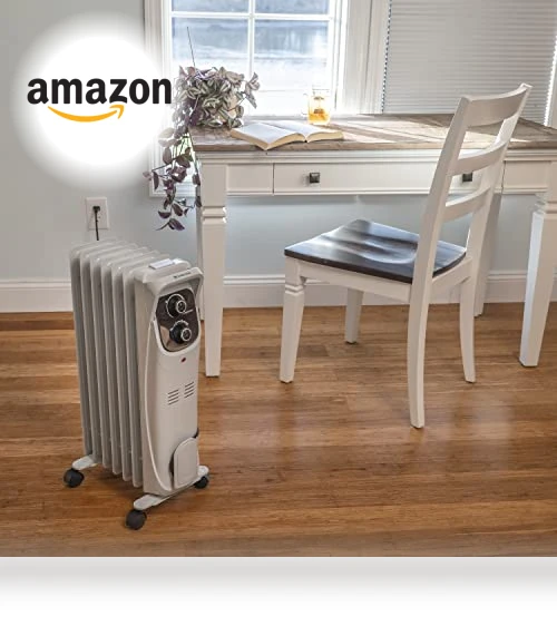 Oil-Filled Radiator Space Heater with Adjustable Thermostat — Portable Heating Solutions, Comfort Zone