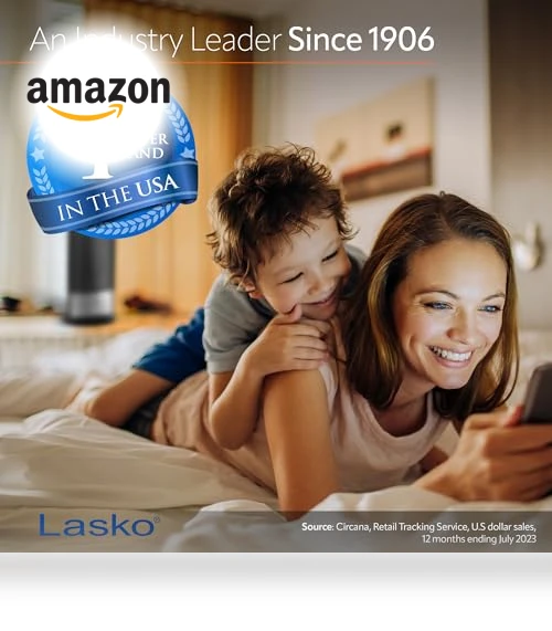 Oscillating Ceramic Tower Space Heater with Timer and Overheat Protection — Portable Heating Solutions, Lasko