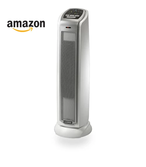 Oscillating Ceramic Tower Space Heater with Timer and Overheat Protection — Portable Heating Solutions, Lasko