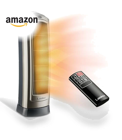 Digital Ceramic Tower Heater with Remote Control — Air Moisturizers, Lasko