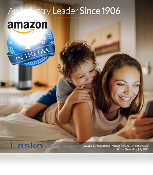 Digital Ceramic Tower Heater with Remote Control — Air Moisturizers, Lasko