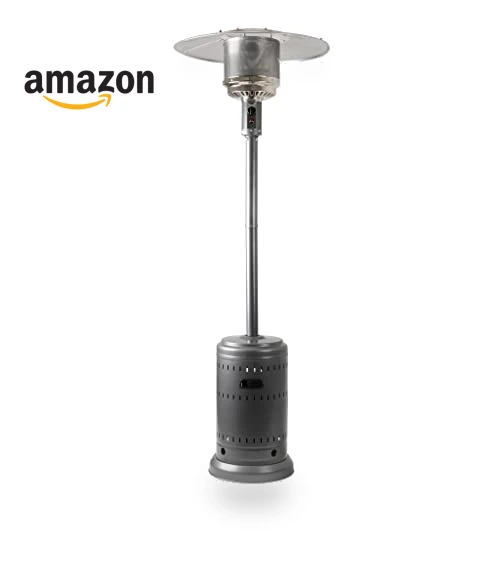 46,000 BTU Outdoor Propane Patio Heater with Wheels — Patio Heaters, Amazon Basics