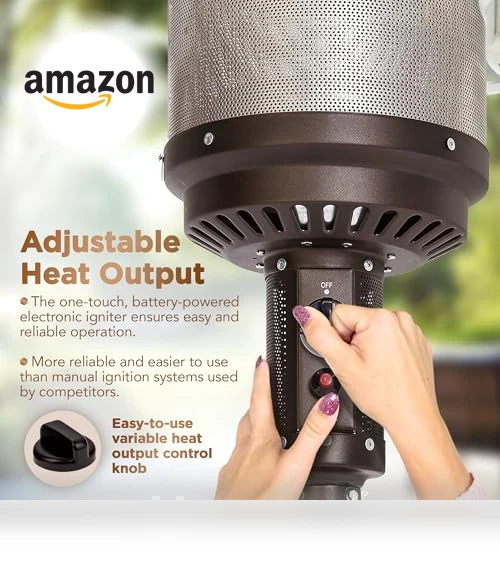 Portable Outdoor Propane Patio Heater with Table — Parts, Aspect Living