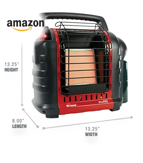 Portable Buddy Heater 4,000-9,000 BTU Indoor-Safe Propane Radiant Heater — Portable Propane Heaters, Mr. Heater