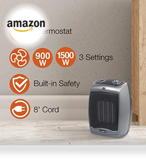 Portable Indoor Electric Ceramic Space Heater with Thermostat — Portable Heating Solutions, Lasko
