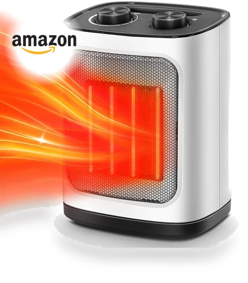 Portable Electric Space Heater with Thermostat, 1500W — Portable Heating Solutions, Kismile