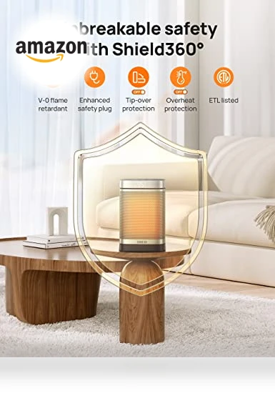 Portable Electric Space Heater with Remote, 1500W PTC Ceramic Heater — Portable Heating Solutions, Dreo