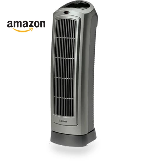 Portable Oscillating Ceramic Space Heater Tower with Digital Display and Remote Control — Portable Heating Solutions, Lasko