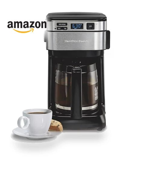 Programmable Drip Coffee Maker, 12 Cups, Front Access Easy Fill — Coffee Makers, Hamilton Beach