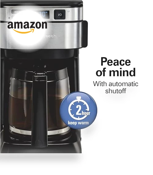 Programmable Drip Coffee Maker, 12 Cups, Front Access Easy Fill — Coffee Makers, Hamilton Beach