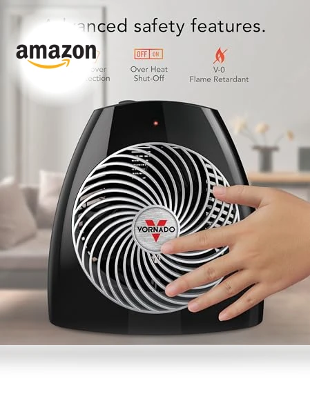 Space Heater with Adjustable Thermostat and Safety Features — Portable Heating Solutions, Vornado