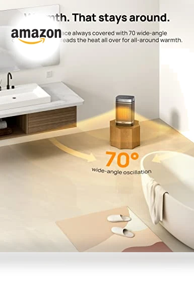 Portable PTC Ceramic Space Heater with Digital Thermostat — Heater Spare Components, Dreo