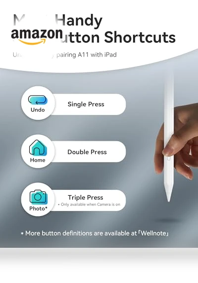 Metapen Pencil A11 for iPad 6th-11th Gen, Fast Charge Stylus with Bluetooth — Styluses & Digital Pens, Metapen