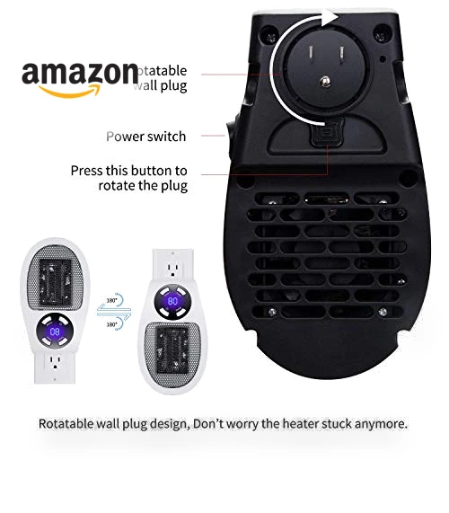 Portable Electric Space Heater with Adjustable Thermostat — Portable Heating Solutions, Brightown