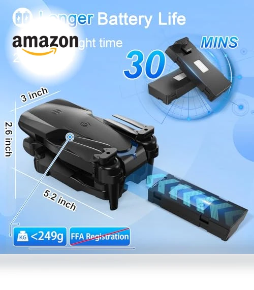 FPV Foldable Drone with 1080P HD Camera — Drones, Naseto