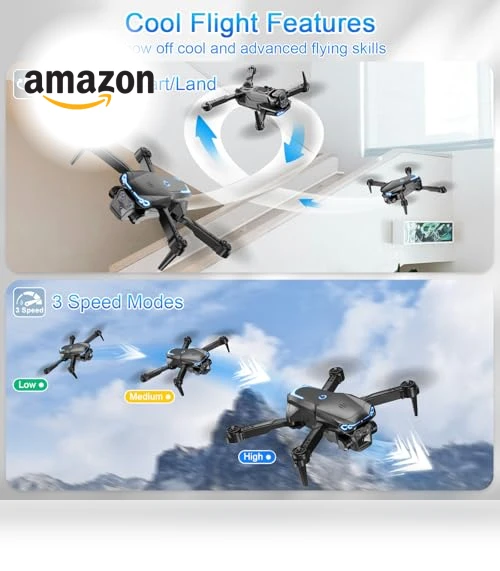 FPV Foldable Drone with 1080P HD Camera — Drones, Naseto