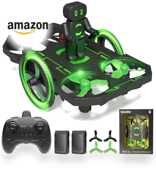 Mini Nano Indoor RC Quadcopter Toy with Jumping Car Mode — Flying Toys