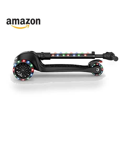 3-Wheel Light-Up Kick Scooter for Kids, Adjustable Handlebar, Foldable — Push Scooters, Jetson