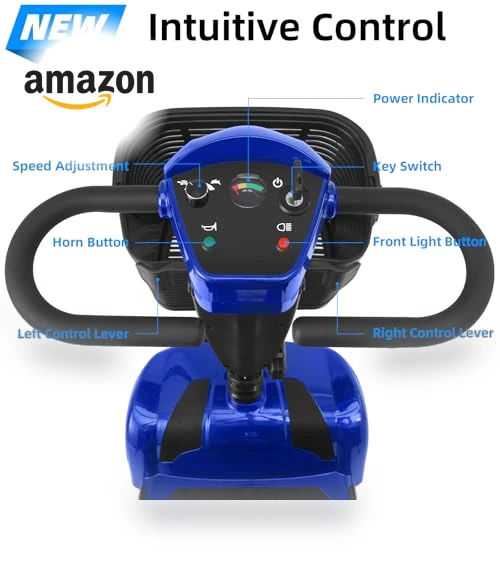 4 Wheels Mobility Scooter for Adults & Seniors Up to 300LBS — Mobility Scooters, Mbxcooter