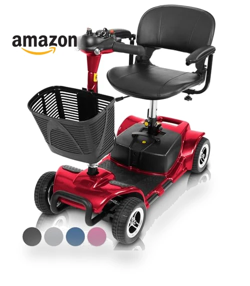 4 Wheel Mobility Scooter - Electric Powered Wheelchair Device for Adults and Elderly — Push Scooters, Vive Health