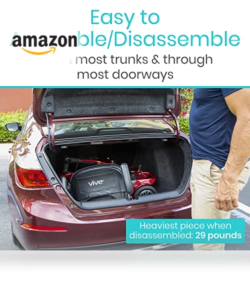 4 Wheel Mobility Scooter - Electric Powered Wheelchair Device for Adults and Elderly — Push Scooters, Vive Health
