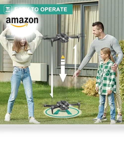 4K Camera Drone for Kids and Adults - Beginner-Friendly Mini Drone with Emergency Stop — Drones, MSMV