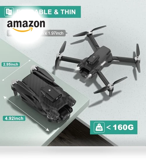 4K Camera Drone for Kids and Adults - Beginner-Friendly Mini Drone with Emergency Stop — Drones, MSMV