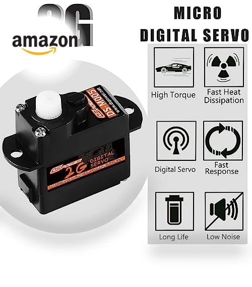 5PCS 2G Plastic Gear Mini Servo Kit for RC Models — Servos