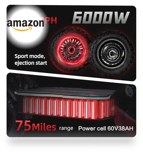 6000W High-Speed Electric Scooter with 75 Miles Range — Electric Self-Balancing Scooters, Ornped