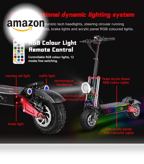 6000W High-Speed Electric Scooter with 75 Miles Range — Electric Self-Balancing Scooters, Ornped