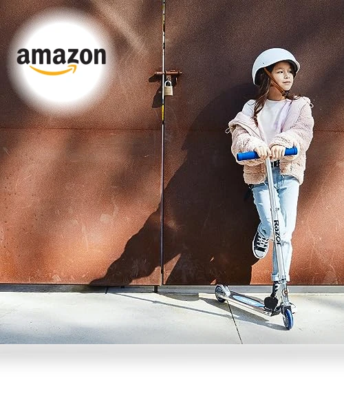 Kick Scooter for Kids - Lightweight, Foldable, Adjustable Handlebars — Push Scooters, Razor