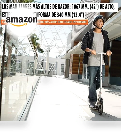 A6 Kick Scooter for Kids Ages 8+ - Extra-Tall Handlebars & Longer Deck — Push Scooters, Razor