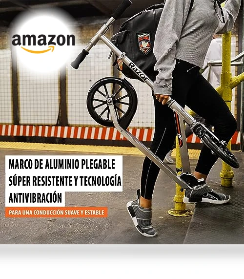 A6 Kick Scooter for Kids Ages 8+ - Extra-Tall Handlebars & Longer Deck — Push Scooters, Razor