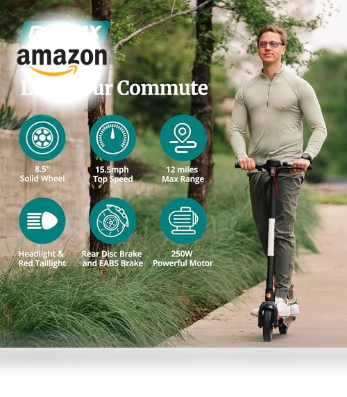 APEX Series Electric Scooter for Adult, 12/18 Miles Max Range, 15.5/18 Mph Top Speed — Scooters & Gear, Gotrax