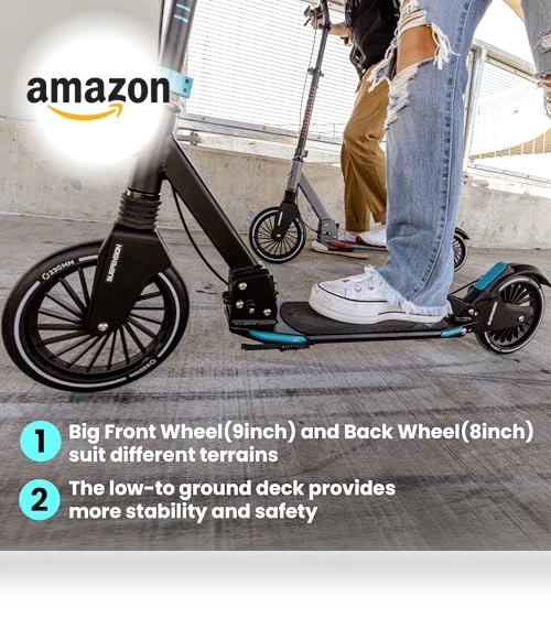 Big Wheel Kick Scooter for Kids, Teens, and Adults — Push Scooters, AERO MOBILITY