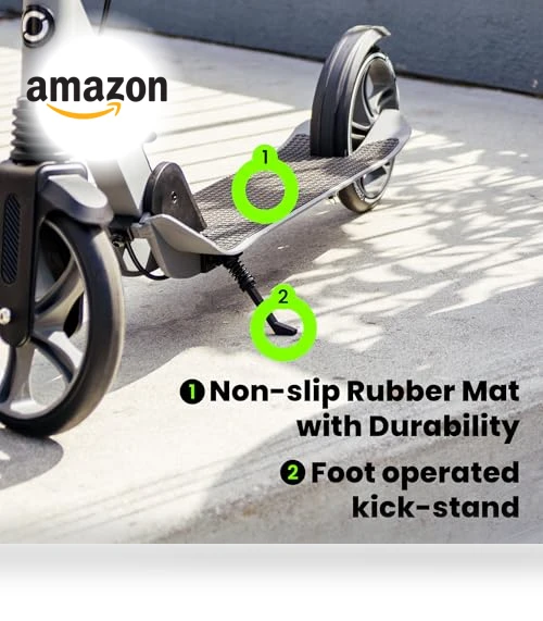 Big Wheel Kick Scooter for Kids, Teens, and Adults - Foldable, Adjustable Height with Hand Brake — Push Scooters, AERO MOBILITY