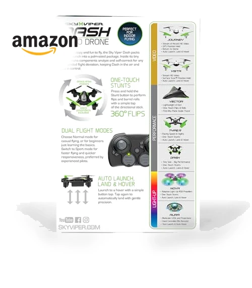 Dash Nano Drone with Flight Assist Technology — Drones & UAV Technology, Skyrocket