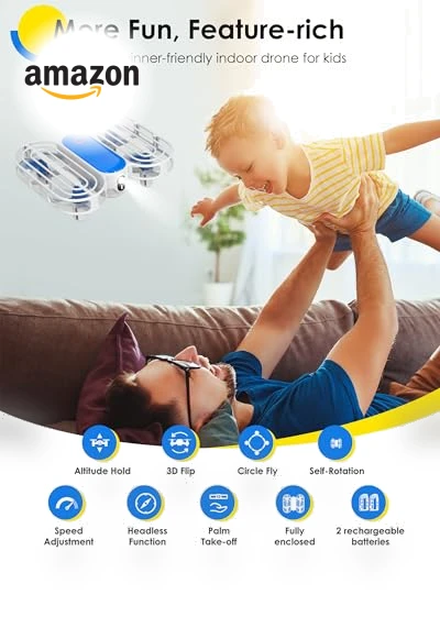 Kids Drone with Altitude-Hold, 3D Flip, and Headless Mode — Flying Toys, JY09