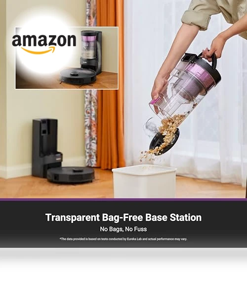 Robot Vacuum and Mop Combo with Bagless Self Emptying Station — Smart Cleaning Robots, Eureka