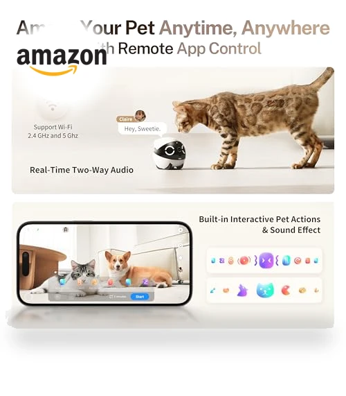 Movable Pet Camera Robot with 2K Resolution and Night Vision — Security & Surveillance Robots, Enabot