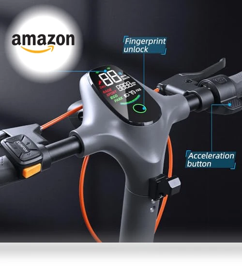 1200W Electric Scooter for Adults with 50 Miles Range & 31 mph Speed — Electric Self-Balancing Scooters, CUNFON