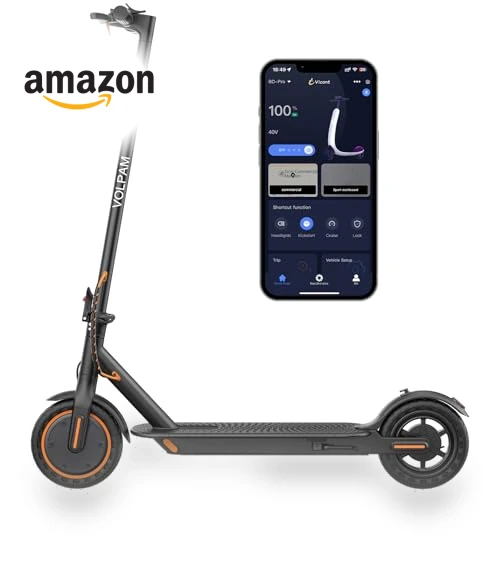 Electric Scooter, 350W/500W Motor, 12-28 Miles Range, 16-21 MPH, Solid Tires, for Adults and Teens — Electric Self-Balancing Scooters, VOLPAM