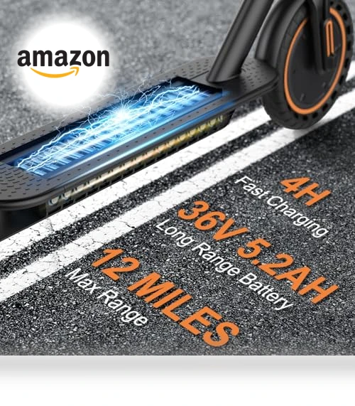 Electric Scooter, 350W/500W Motor, 12-28 Miles Range, 16-21 MPH, Solid Tires, for Adults and Teens — Electric Self-Balancing Scooters, VOLPAM