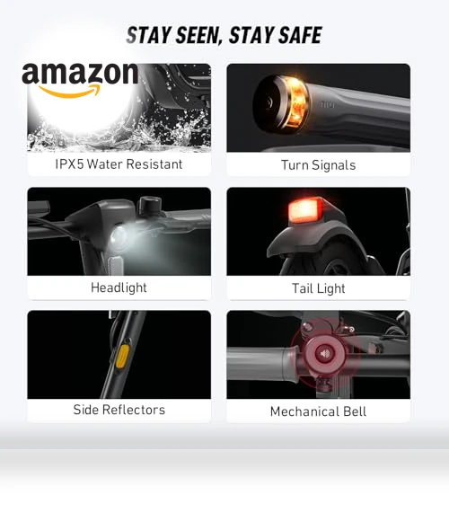 Electric Scooter for Adults - 600W-900W Max Power, 18-41 Miles Range, Foldable — Push Scooters, NIU