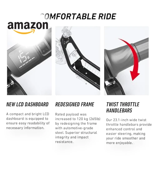 Electric Scooter for Adults - 600W-900W Max Power, 18-41 Miles Range, Foldable — Push Scooters, NIU