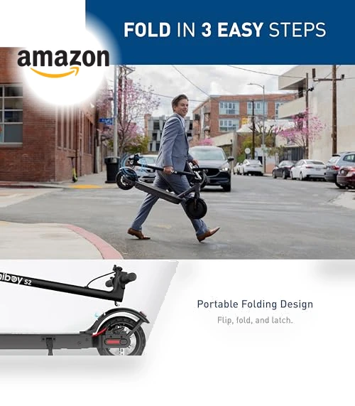 Electric Scooter for Adults, 350W Motor, 17 Miles Range, Portable Folding Commuter Scooter — Electric Vehicles, Hiboy
