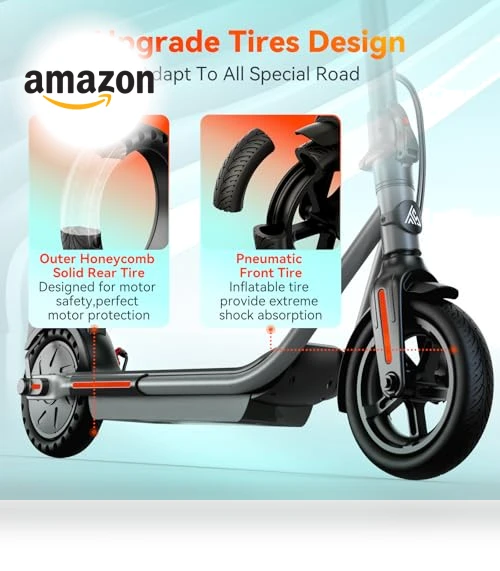 Electric Scooter for Adults, 19 MPH, 20 Miles Range, App Control — Electric Self-Balancing Scooters, TS TST GRP LLC